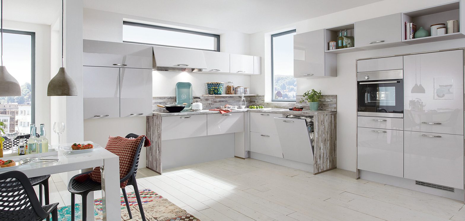 Sleek kitchen cabinetry with neutral colors