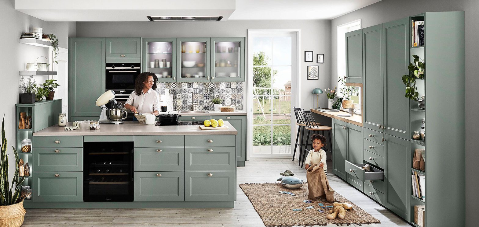 Modern cabinets designed for efficient storage
