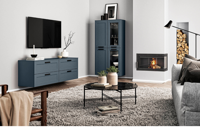 Kitchen cabinets with hidden storage compartments