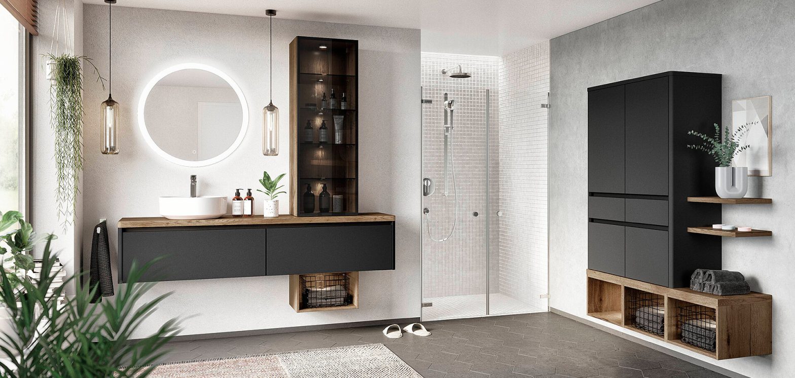 Sleek vanity cabinetry for a contemporary home