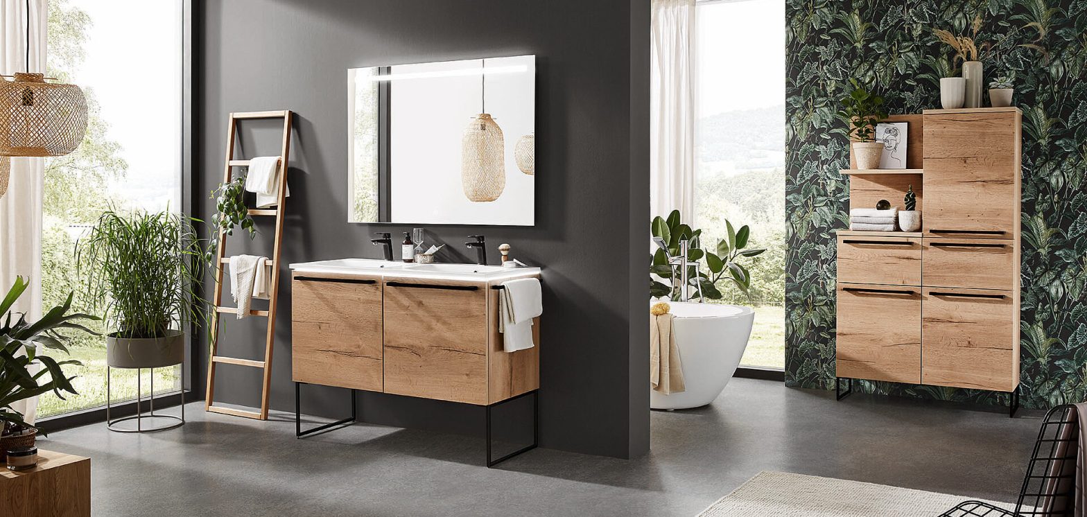 Premium European cabinetry for bathroom