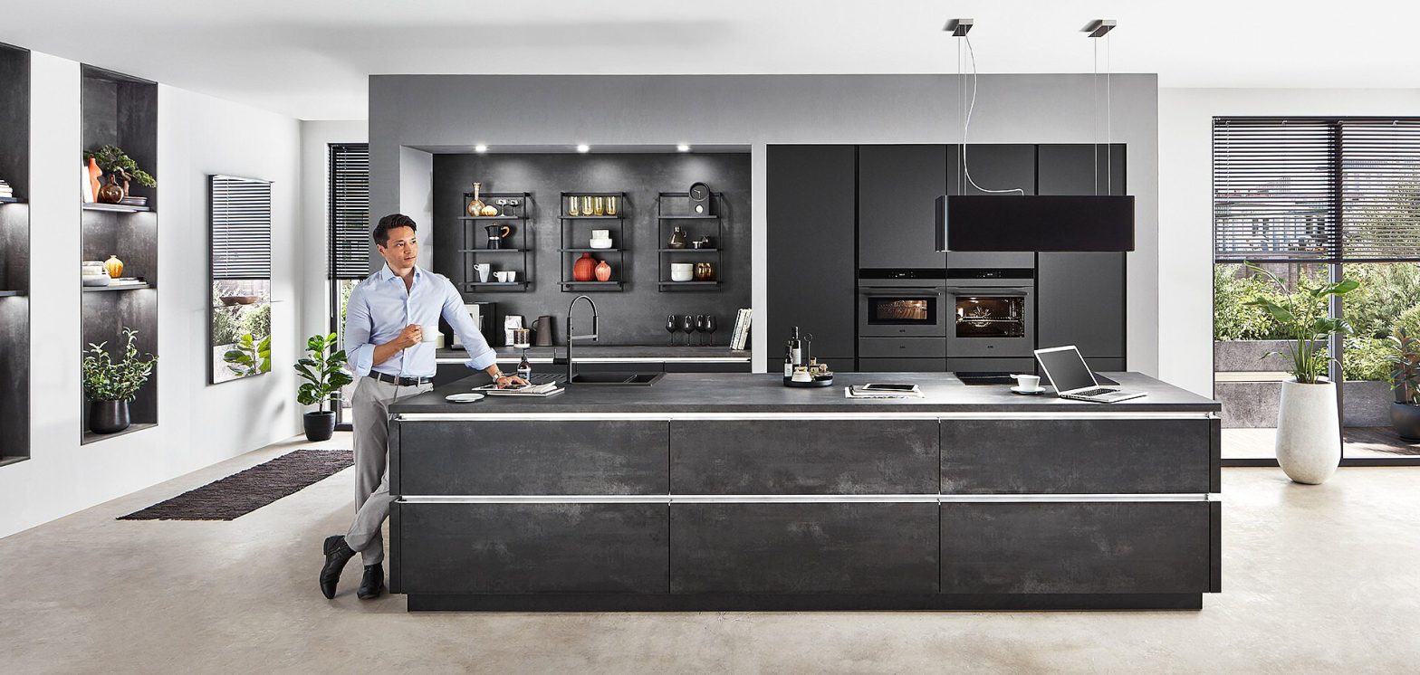 Modern kitchen cabinetry with integrated storage solutions
