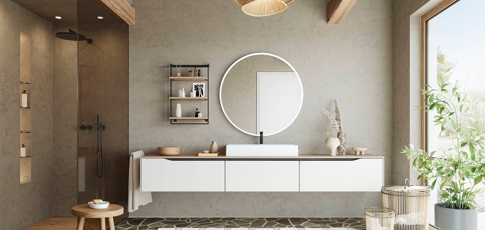 Custom bathroom vanity cabinetry