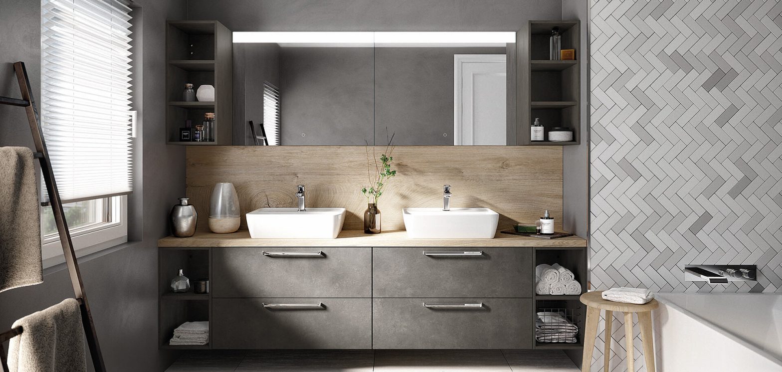 Luxury modern bathroom vanity cabinet