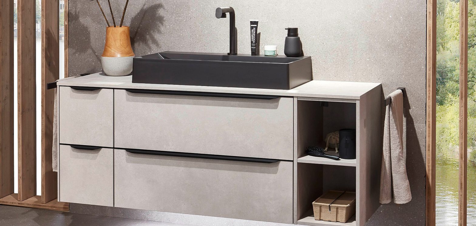 Contemporary European cabinet finish