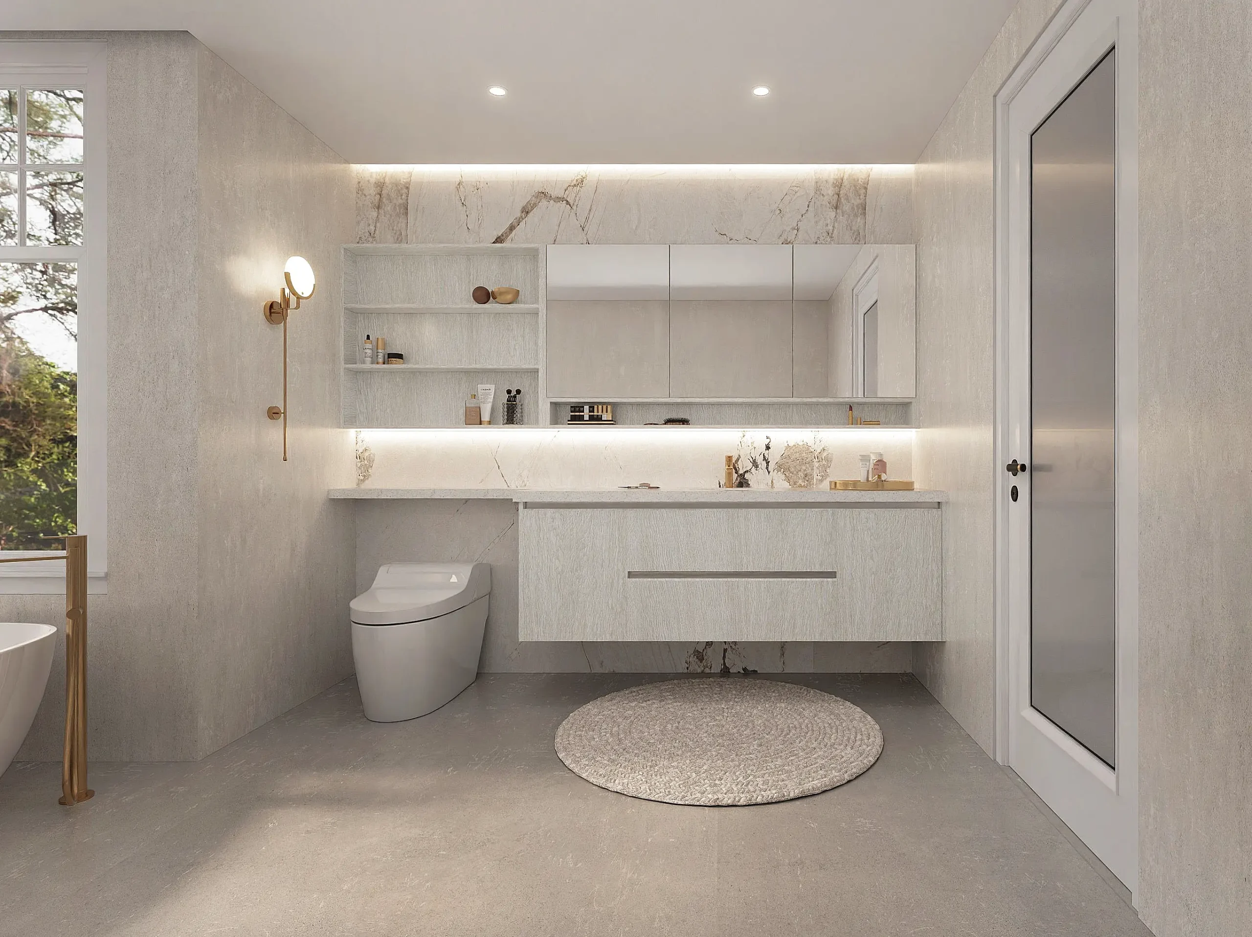 Modern American bathroom cabinetry design