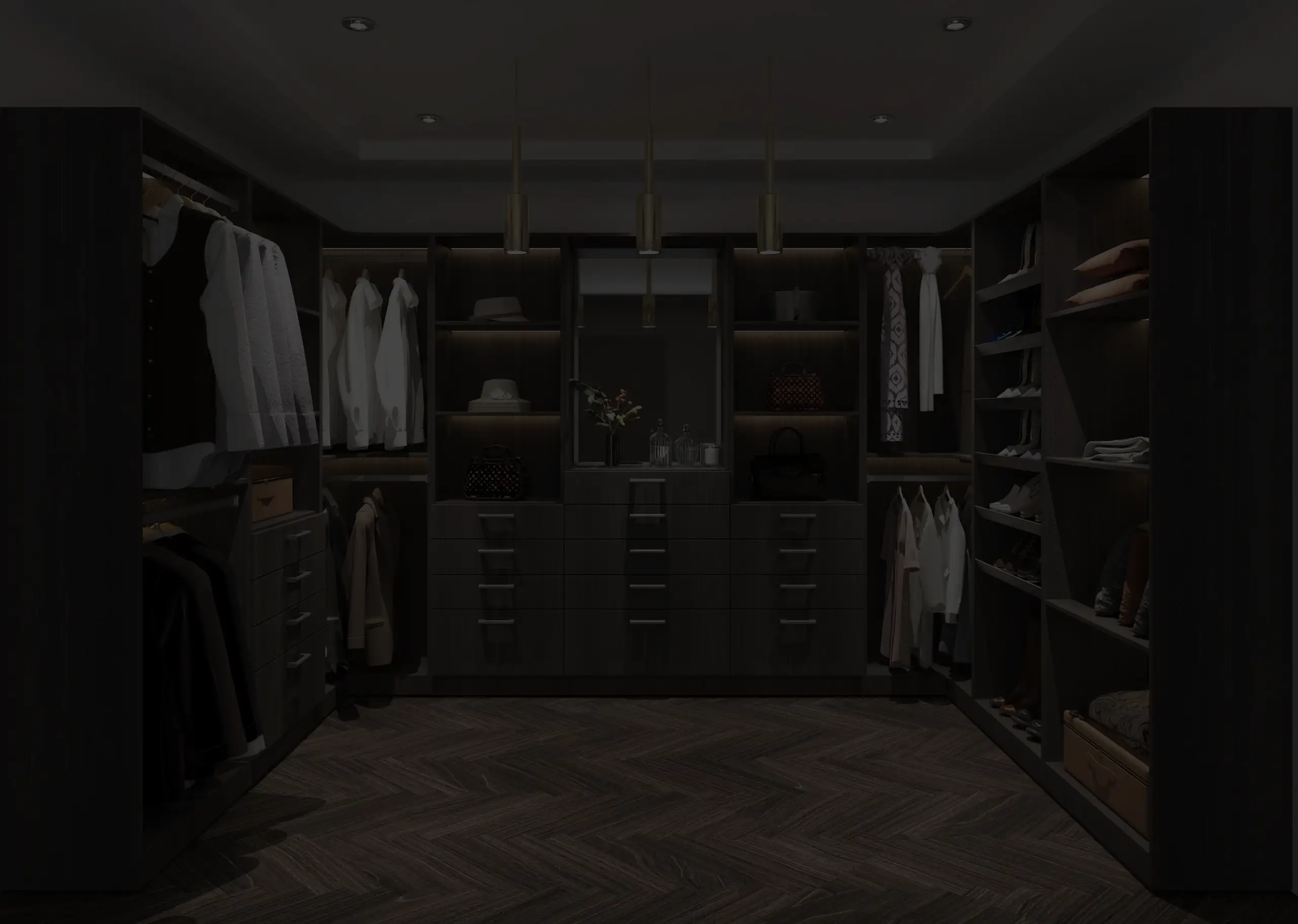 3D virtual closet tour