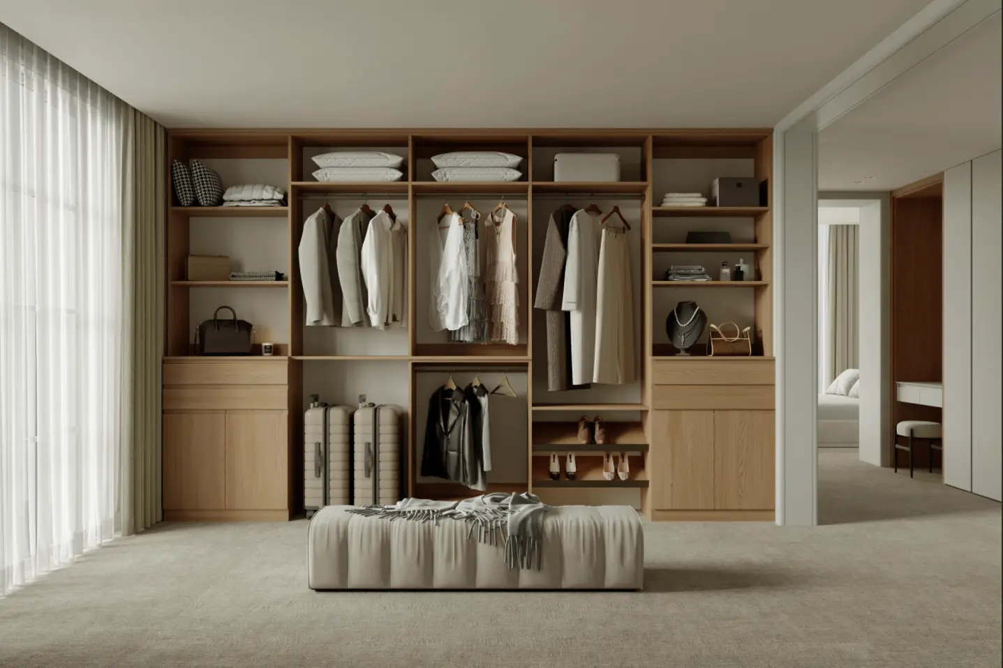 Modern American closet design
